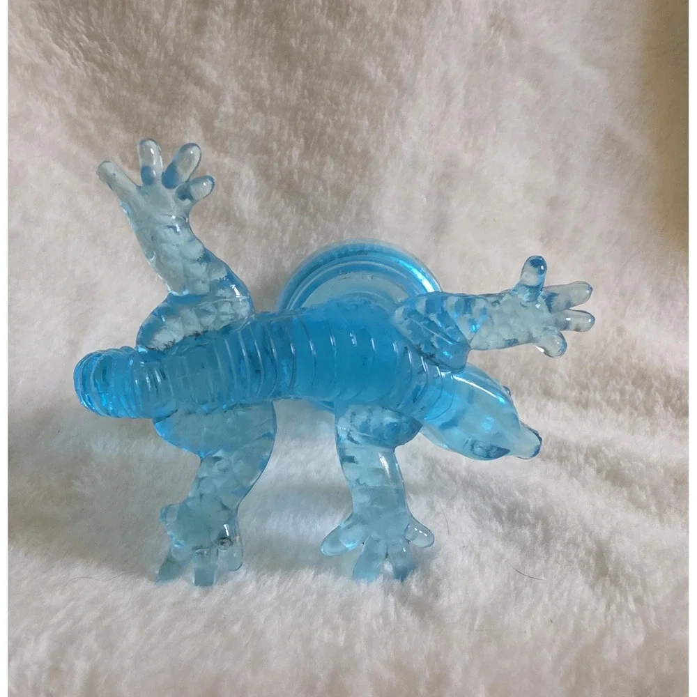As-Is Whimsical Gecko Toothpick Holder Flaw, EAPG Collectible Animal Glassware